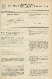 Dziennik Urzędowy Wojewódzkiej Rady Narodowej w Szczecinie. 1961, nr 13 (25 listopada)