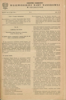 Dziennik Urzędowy Wojewódzkiej Rady Narodowej w Szczecinie. 1962, nr 9 (16 lipca)