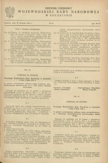 Dziennik Urzędowy Wojewódzkiej Rady Narodowej w Szczecinie. 1962, nr 10 (18 września)