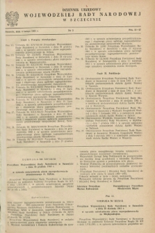 Dziennik Urzędowy Wojewódzkiej Rady Narodowej w Szczecinie. 1963, nr 3 (4 lutego)