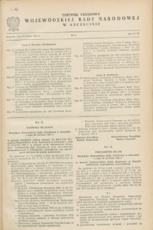 Dziennik Urzędowy Wojewódzkiej Rady Narodowej w Szczecinie. 1963, nr 4 (15 lutego)