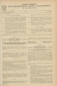 Dziennik Urzędowy Wojewódzkiej Rady Narodowej w Szczecinie. 1963, nr 7 (30 kwietnia)