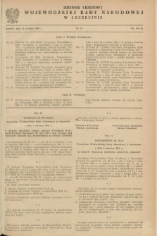 Dziennik Urzędowy Wojewódzkiej Rady Narodowej w Szczecinie. 1963, nr 10 (15 czerwca)