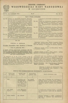 Dziennik Urzędowy Wojewódzkiej Rady Narodowej w Szczecinie. 1963, nr 18 (20 listopada)