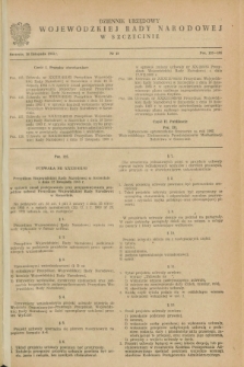 Dziennik Urzędowy Wojewódzkiej Rady Narodowej w Szczecinie. 1963, nr 19 (30 listopada)