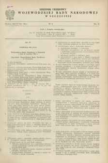 Dziennik Urzędowy Wojewódzkiej Rady Narodowej w Szczecinie. 1964, nr 12 (10 lipca)