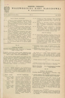 Dziennik Urzędowy Wojewódzkiej Rady Narodowej w Szczecinie. 1964, nr 14 (28 sierpnia)
