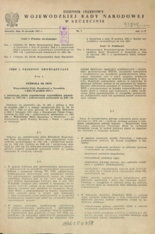 Dziennik Urzędowy Wojewódzkiej Rady Narodowej w Szczecinie. 1965, nr 1 (20 stycznia)