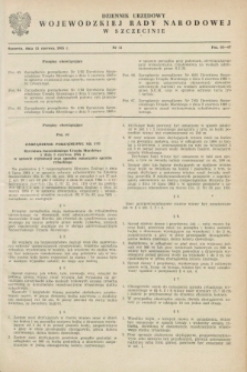 Dziennik Urzędowy Wojewódzkiej Rady Narodowej w Szczecinie. 1965, nr 11 (15 czerwca)