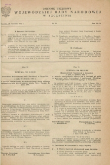 Dziennik Urzędowy Wojewódzkiej Rady Narodowej w Szczecinie. 1966, nr 10 (30 września)