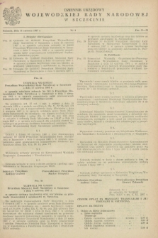 Dziennik Urzędowy Wojewódzkiej Rady Narodowej w Szczecinie. 1967, nr 8 (14 czerwca)