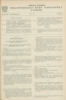 Dziennik Urzędowy Wojewódzkiej Rady Narodowej w Szczecinie. 1967, nr 14 (11 października)