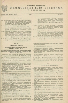 Dziennik Urzędowy Wojewódzkiej Rady Narodowej w Szczecinie. 1967, nr 16 (7 grudnia)