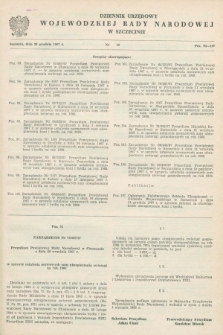 Dziennik Urzędowy Wojewódzkiej Rady Narodowej w Szczecinie. 1967, nr 18 (20 grudnia)