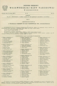 Dziennik Urzędowy Wojewódzkiej Rady Narodowej w Szczecinie. 1969, nr 10 (15 czerwca)