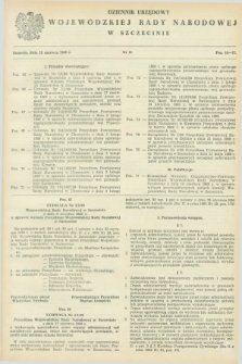 Dziennik Urzędowy Wojewódzkiej Rady Narodowej w Szczecinie. 1969, nr 11 (15 czerwca)