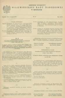 Dziennik Urzędowy Wojewódzkiej Rady Narodowej w Szczecinie. 1969, nr 15 (9 sierpnia)