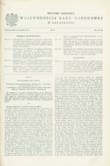 Dziennik Urzędowy Wojewódzkiej Rady Narodowej w Szczecinie. 1971, nr 10 (13 sierpnia)