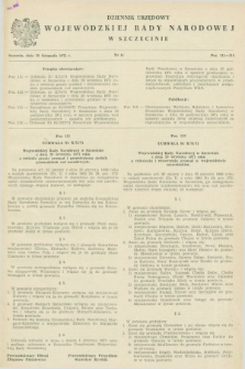 Dziennik Urzędowy Wojewódzkiej Rady Narodowej w Szczecinie. 1971, nr 14 (30 listopada)