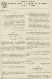 Dziennik Urzędowy Wojewódzkiej Rady Narodowej w Szczecinie. 1972, nr 8 (3 czerwca)