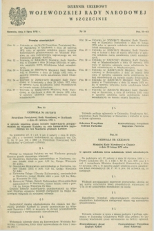 Dziennik Urzędowy Wojewódzkiej Rady Narodowej w Szczecinie. 1972, nr 10 (8 lipca)