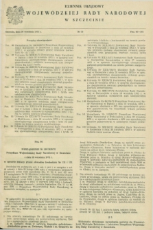 Dziennik Urzędowy Wojewódzkiej Rady Narodowej w Szczecinie. 1972, nr 13 (30 września)