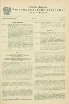 Dziennik Urzędowy Wojewódzkiej Rady Narodowej w Szczecinie. 1973, nr 9 (2 lipca)