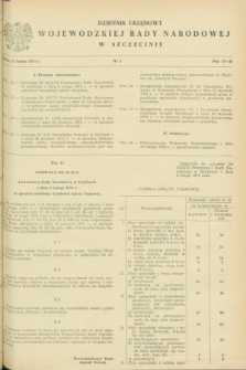 Dziennik Urzędowy Wojewódzkiej Rady Narodowej w Szczecinie. 1974, nr 4 (25 lutego)