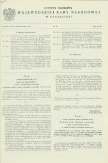 Dziennik Urzędowy Wojewódzkiej Rady Narodowej w Szczecinie. 1975, nr 10 (15 października)