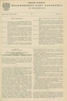 Dziennik Urzędowy Wojewódzkiej Rady Narodowej w Szczecinie. 1976, nr 6 (9 czerwca)