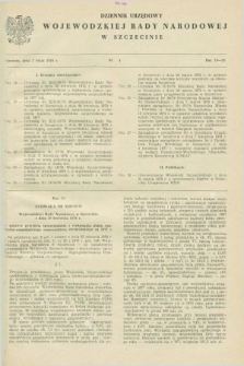 Dziennik Urzędowy Wojewódzkiej Rady Narodowej w Szczecinie. 1978, nr 4 (2 maja)