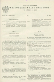 Dziennik Urzędowy Wojewódzkiej Rady Narodowej w Szczecinie. 1978, nr 5 (12 czerwca)