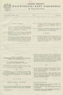 Dziennik Urzędowy Wojewódzkiej Rady Narodowej w Szczecinie. 1978, nr 9 (27 grudnia)