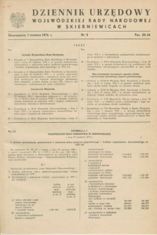 Dziennik Urzędowy Wojewódzkiej Rady Narodowej w Skierniewicach. 1976, nr 5 (1 czerwca)