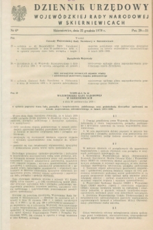 Dziennik Urzędowy Wojewódzkiej Rady Narodowej w Skierniewicach. 1979, nr 6 (22 grudnia)