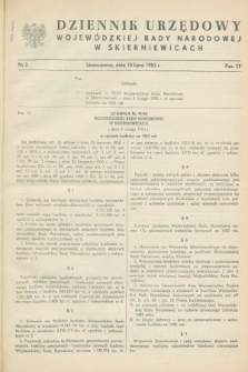 Dziennik Urzędowy Wojewódzkiej Rady Narodowej w Skierniewicach. 1983, nr 3 (10 lipca)