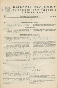Dziennik Urzędowy Wojewódzkiej Rady Narodowej w Skierniewicach. 1983, nr 4 (15 listopada)