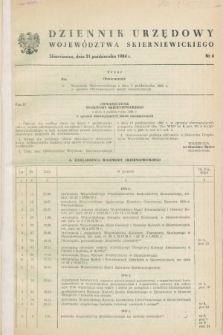 Dziennik Urzędowy Województwa Skierniewickiego. 1984, nr 4 (31 października)