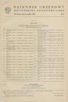 Dziennik Urzędowy Województwa Skierniewickiego. 1984, nr 6 (31 grudnia)