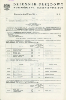 Dziennik Urzędowy Województwa Skierniewickiego. 1988, nr 10 (29 lipca)