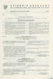 Dziennik Urzędowy Województwa Skierniewickiego. 1988, nr 13 (30 września)