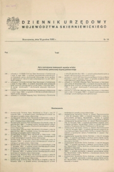 Dziennik Urzędowy Województwa Skierniewickiego. 1989, nr 14 (16 grudnia)