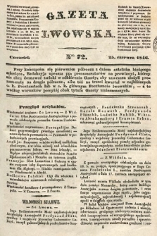 Gazeta Lwowska. 1846, nr 72