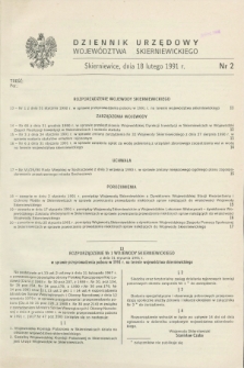 Dziennik Urzędowy Województwa Skierniewickiego. 1991, nr 2 (18 lutego)