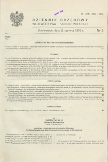 Dziennik Urzędowy Województwa Skierniewickiego. 1991, nr 6 (11 czerwca)