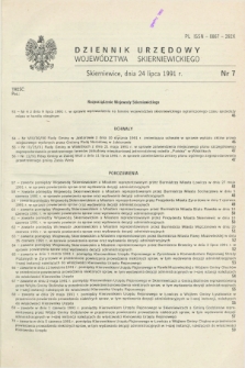 Dziennik Urzędowy Województwa Skierniewickiego. 1991, nr 7 (24 lipca)