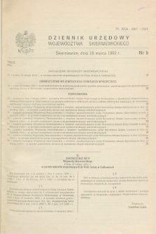 Dziennik Urzędowy Województwa Skierniewickiego. 1992, nr 6 (16 marca)