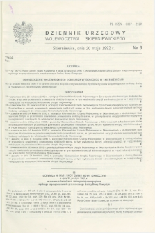 Dziennik Urzędowy Województwa Skierniewickiego. 1992, nr 9 (20 maja)