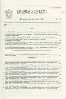 Dziennik Urzędowy Województwa Skierniewickiego. 1992, nr 19 (18 grudnia)