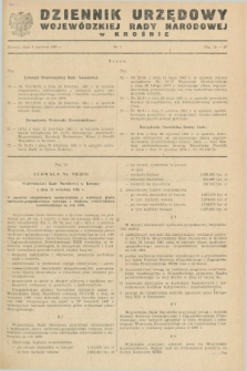 Dziennik Urzędowy Wojewódzkiej Rady Narodowej w Krośnie. 1981, nr 3 (4 czerwca)